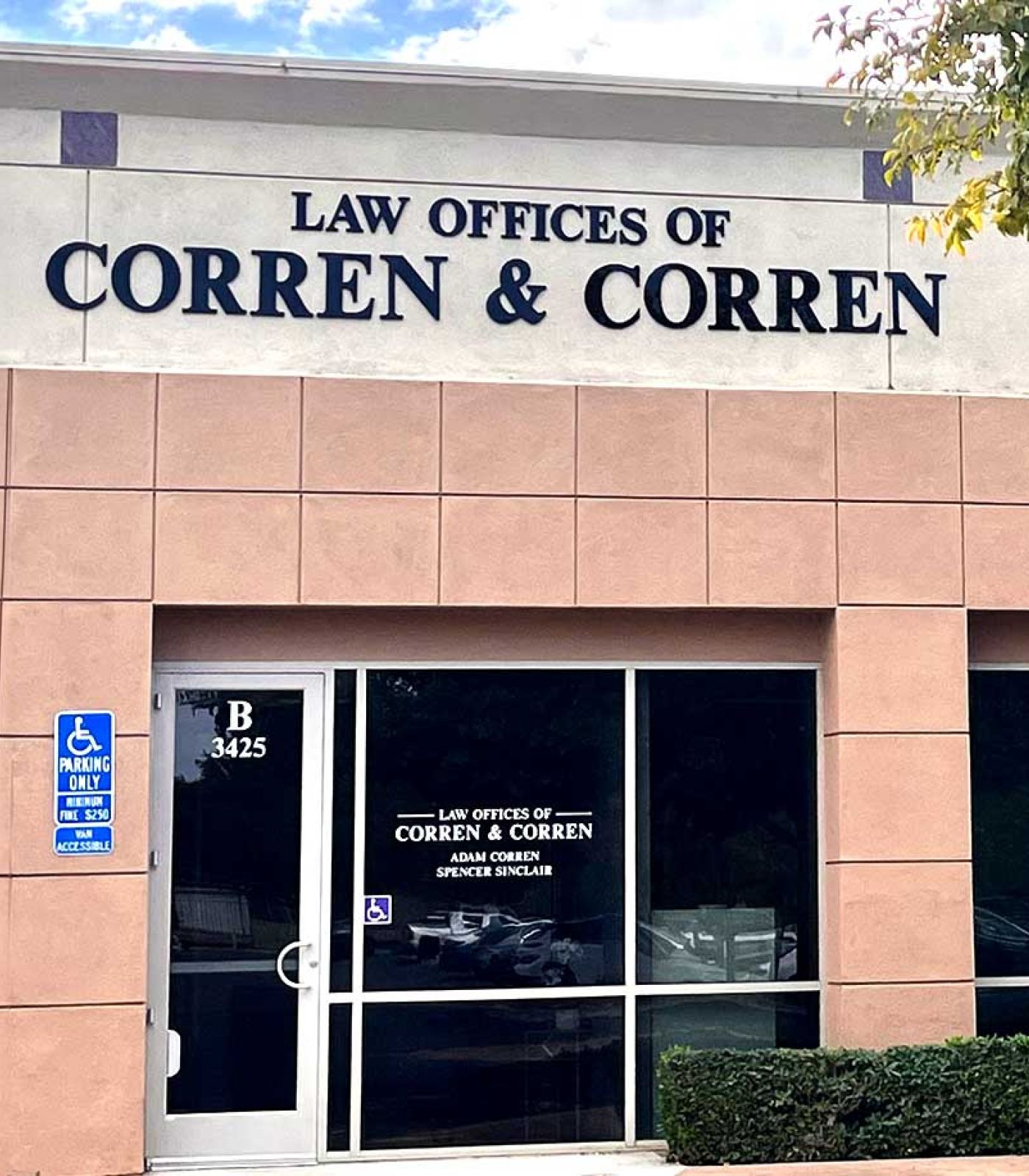 Exterior front of the Corren & Corren Office