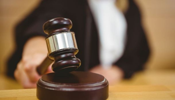Judge banging gavel