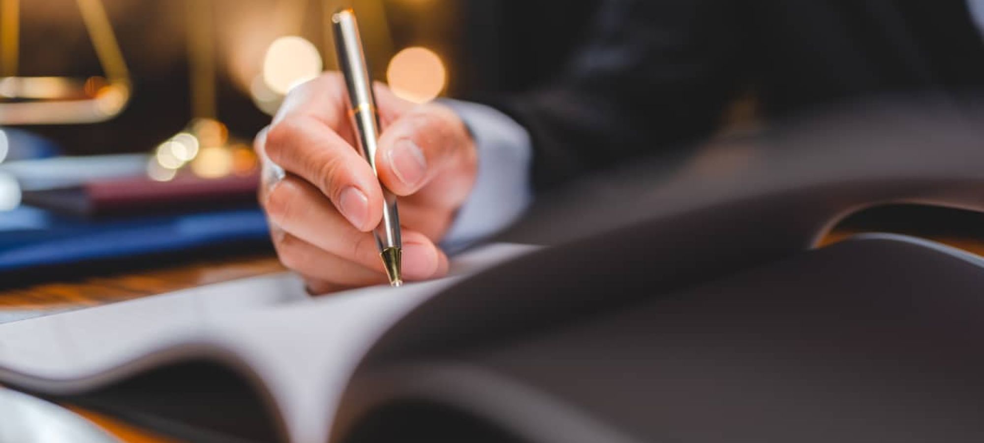 Hand writing in law document