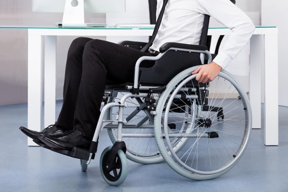 Businessman in wheelchair